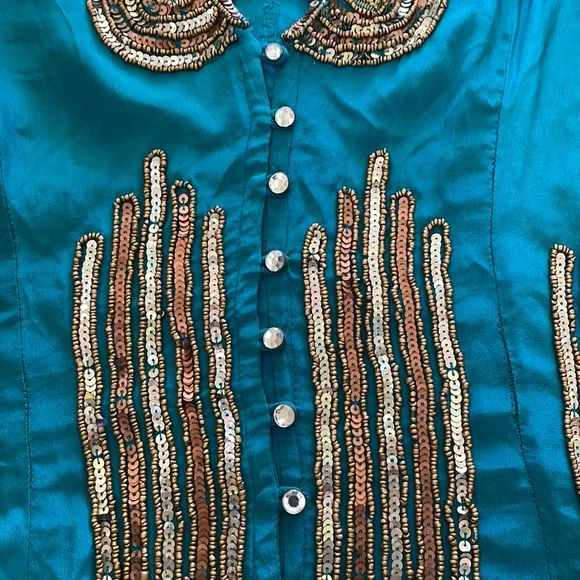 Tracy Reece Blouse Beautiful 💯% Silk - Picture 9 of 11